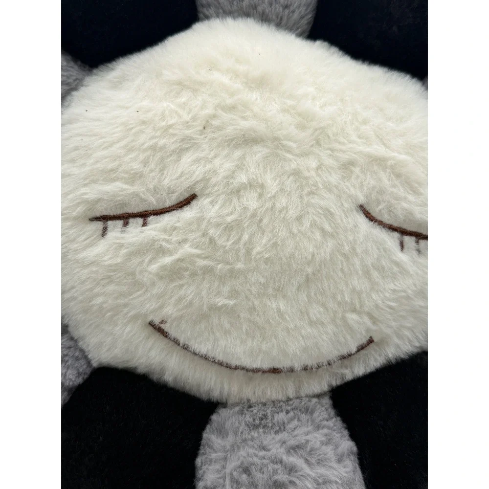 Takashi Murakami Style Flower‎ Plush Pillow Black Grey White Smiley Face Cushion